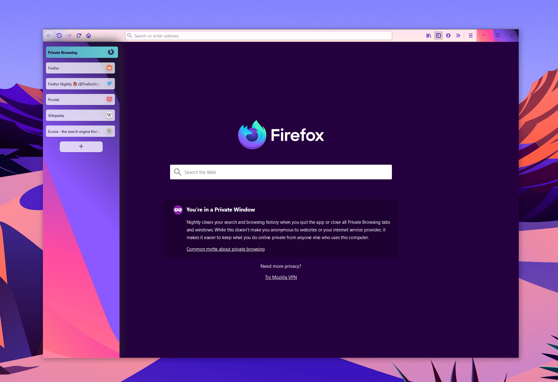 Vertical Tabs for Firefox